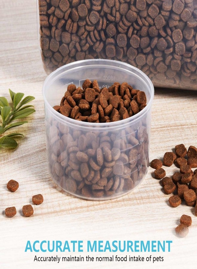 SenseYo 3 Pack 2lb 2.5L Pet Food Storage Container with Measuring Cup BPA Free for Small Dog, Cat, Bird (Blue Pink Green) - Image 5